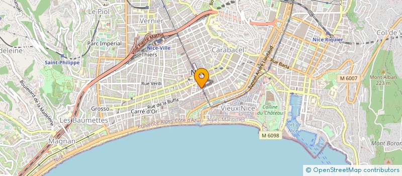 localisation de l'entreprise SOC CLAIROPTIC à NICE