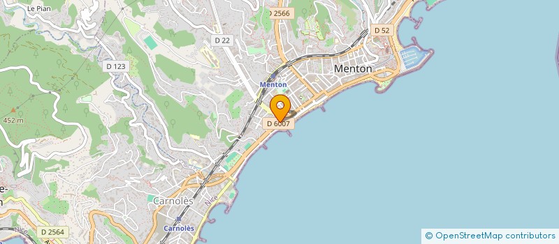 localisation de l'entreprise SOC CLAUDE COIFFEUR à MENTON