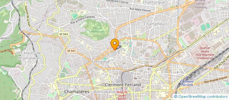 localisation de l'entreprise SOC CLERMONTOISE D'INGENIERIE  CLERMONT-FERRAND