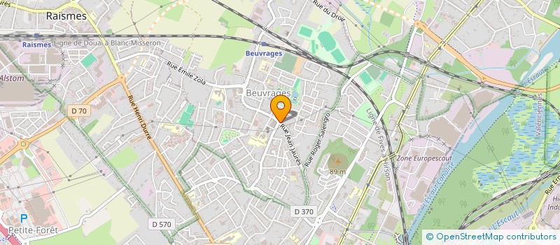 localisation de l'entreprise SOC CLOISONNEMENT REVETEMENT PEINTURE  BEUVRAGES