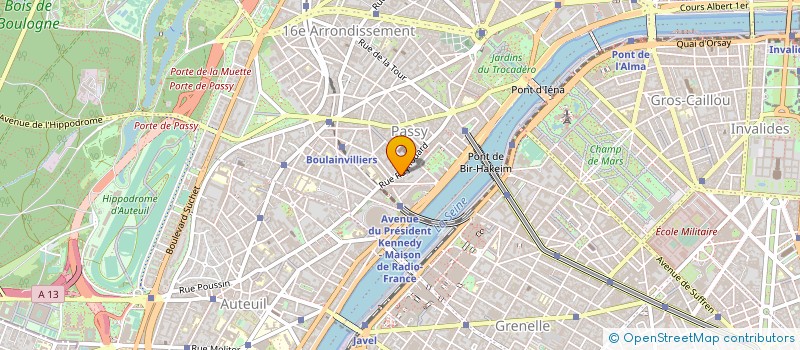 localisation de l'entreprise SOC COGEFIM à PARIS