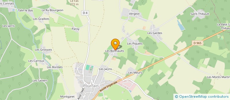 localisation de l'entreprise SOC COIFF ARTISTIQ & LOUEURS PERRUQ à POURRAIN