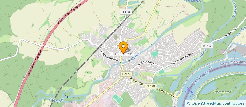 localisation de l'entreprise SOC COIFFURE KORMANN  DRUSENHEIM