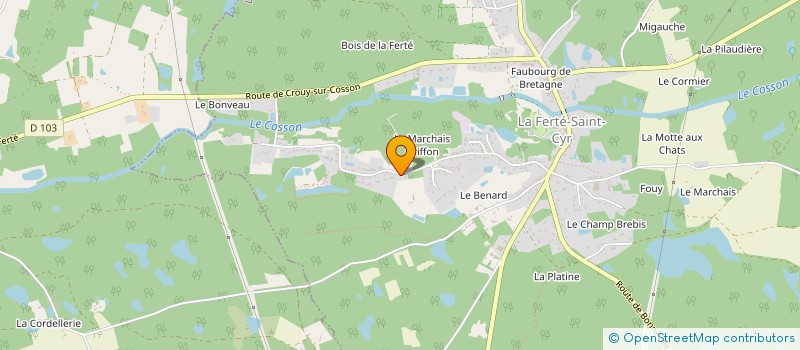 localisation de l'entreprise SOC COMMERCIAL BOIS SOCOBOIS  LA FERTE-SAINT-CYR