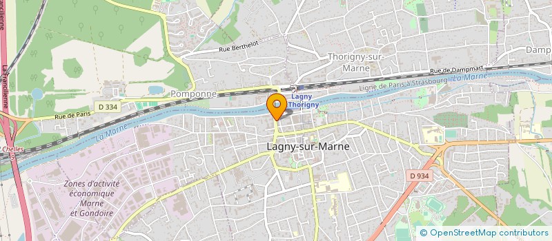 localisation de l'entreprise SOC COMMERCIAL.DISTRIBUTION PARISIENNE à LAGNY-SUR-MARNE