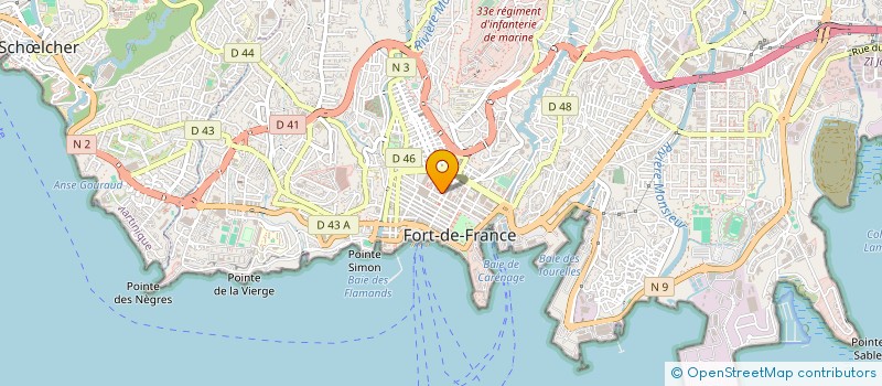 localisation de l'entreprise SOC COMMERCIALE D'INFORMATIQUE  FORT DE FRANCE