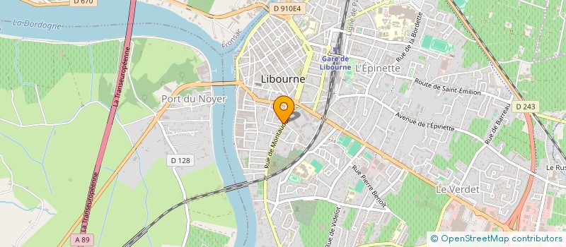 localisation de l'entreprise SOC COMMERCIALE DE DISTRIBUTION  LIBOURNE