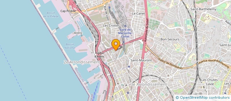 localisation de l'entreprise SOC COMMERCIALE DE RADIO-DIFFUSION à MARSEILLE