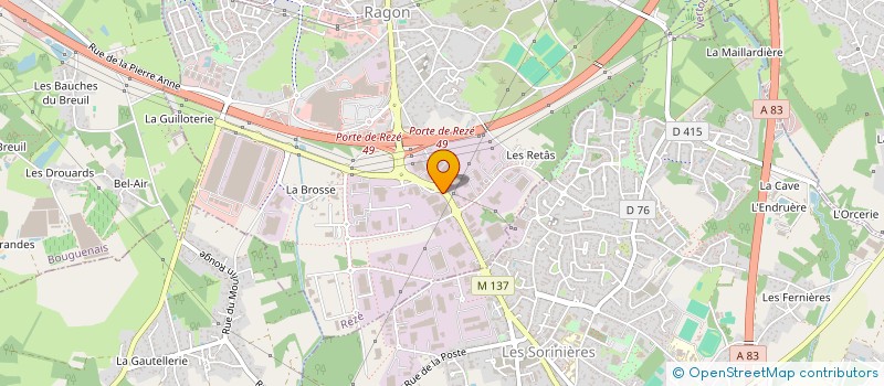 localisation de l'entreprise SOC COMMERCIALE DISTRIBU MATERIEL LOISIR à REZE