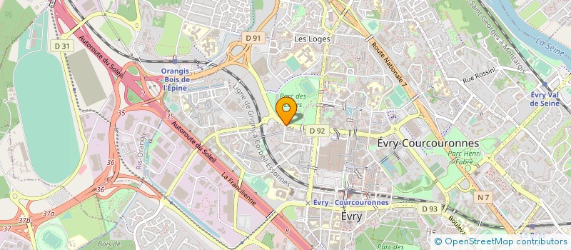 localisation de l'entreprise SOC COMMERCIALE HOTELS ECONOMIQUES  EVRY-COURCOURONNES