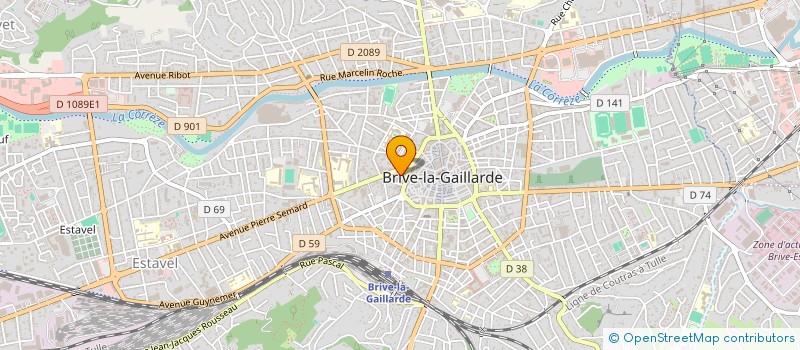 localisation de l'entreprise SOC COMMERCIALE IMPORT EXPORT YVEL  BRIVE-LA-GAILLARDE