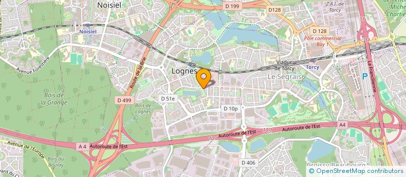 localisation de l'entreprise SOC COMMERCIALE PRODUITS ALIMENTAIRES à LOGNES
