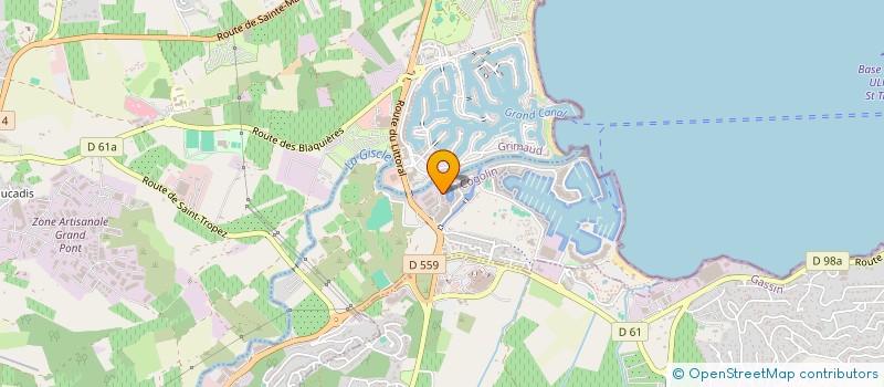 localisation de l'entreprise SOC COMMISSIO EMBALLAGE PLASTI  GRIMAUD