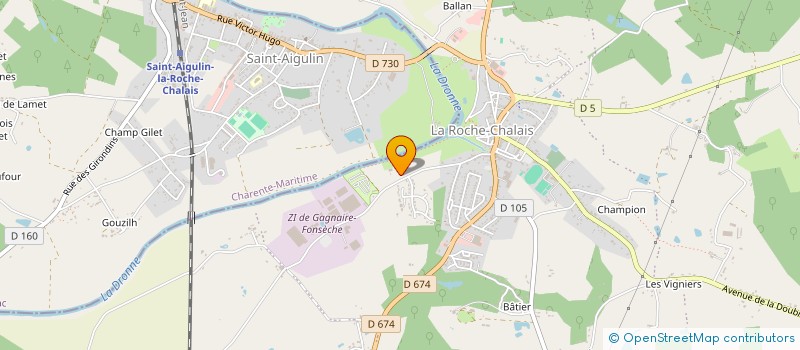 localisation de l'entreprise SOC COMMUNALE DE CHASSE DE LA ROCHE CHALAIS  LA ROCHE-CHALAIS