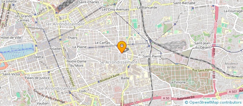 localisation de l'entreprise SOC COMPAG MERIDIONALE INVEST COMINVEST  MARSEILLE