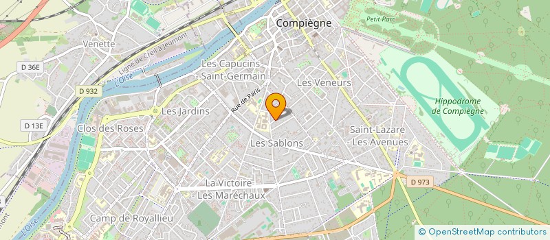 localisation de l'entreprise SOC COMPIEGNOISE REHABARCHI  COMPIEGNE