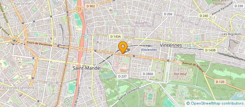 localisation de l'entreprise SOC COMPOSITION IMPRESS EDITION PUBLICIT  VINCENNES