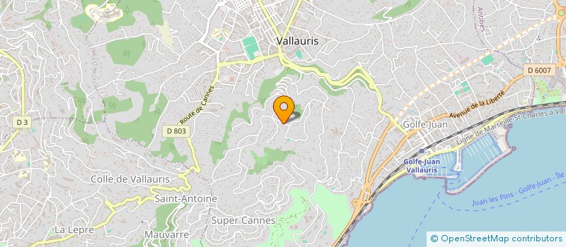 localisation de l'entreprise SOC CONCASSAGE DU SUD à VALLAURIS