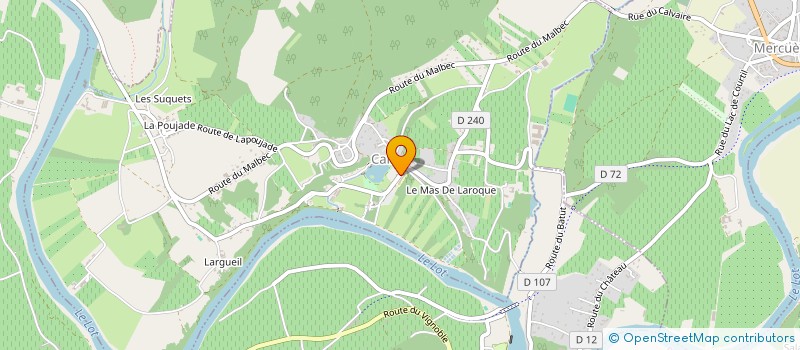 localisation de l'entreprise SOC CONCERTS ABONNEMENTS CAHORS LOT  CAILLAC