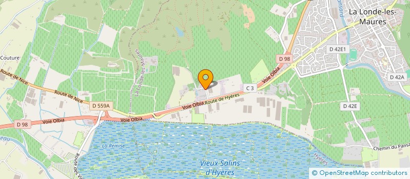 localisation de l'entreprise SOC CONFORT ENERGIE SERVICES  LA LONDE LES MAURES