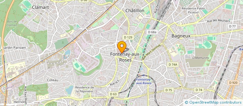 localisation de l'entreprise SOC CONS ORGAN REALI INFORMATIQUE GESTIO à FONTENAY-AUX-ROSES