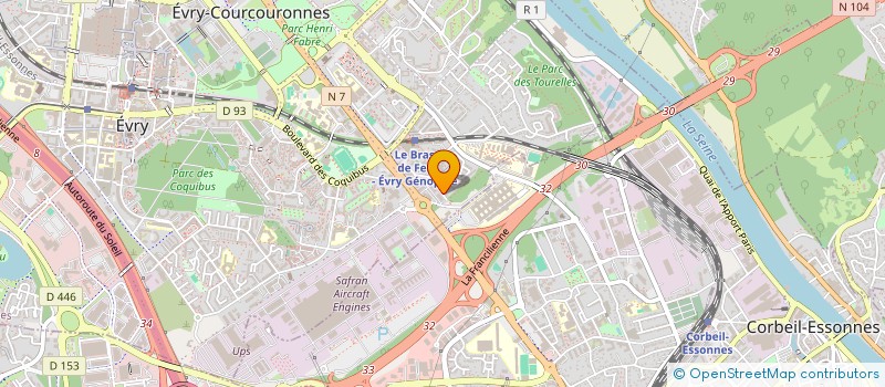 localisation de l'entreprise SOC CONSEIL ASSIST GESTION INFORMATIQUE à EVRY-COURCOURONNES