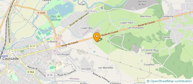 localisation de l'entreprise SOC CONSEILS&PARTICIPATIONS JEAN CASTEX  CAUSSADE