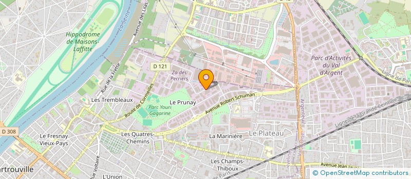localisation de l'entreprise SOC CONSTR APPAREILS TEINTURES à SARTROUVILLE