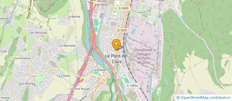 localisation de l'entreprise SOC CONSTR DIFFUS MATERI PAPETE TURBI... à LE PONT-DE-CLAIX