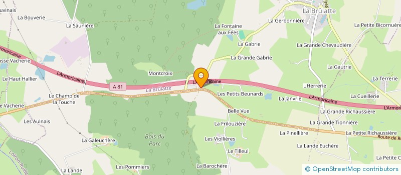 localisation de l'entreprise SOC CONSTR MATERIEL AGRIC TRAVAUX PUBLIC  LA BRULATTE