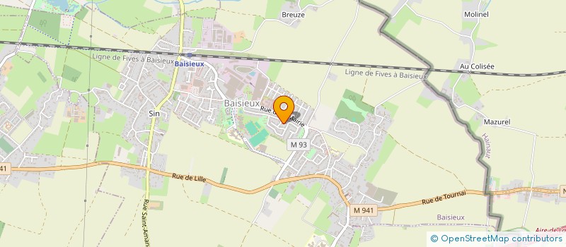 localisation de l'entreprise SOC CONSTRUC RENOV ENTRET BAT  BAISIEUX