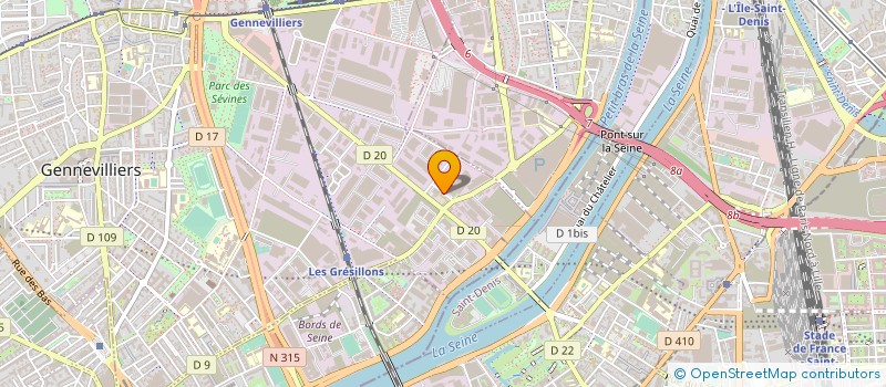 localisation de l'entreprise SOC CONSTRUCT ET REALISAT ELEC à GENNEVILLIERS