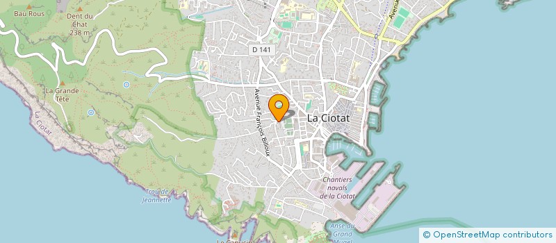 localisation de l'entreprise SOC CONSTRUCTION BAT ET TRAV PUBLICS à LA CIOTAT