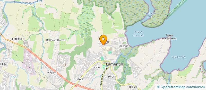 localisation de l'entreprise SOC CONSTRUCTION BATI TRAVX PUBLICS  LAMENTIN