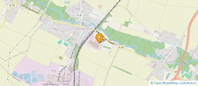 localisation de l'entreprise SOC CONSTRUCTION MAINTENANCE INDUSTRIELL  BAZANCOURT