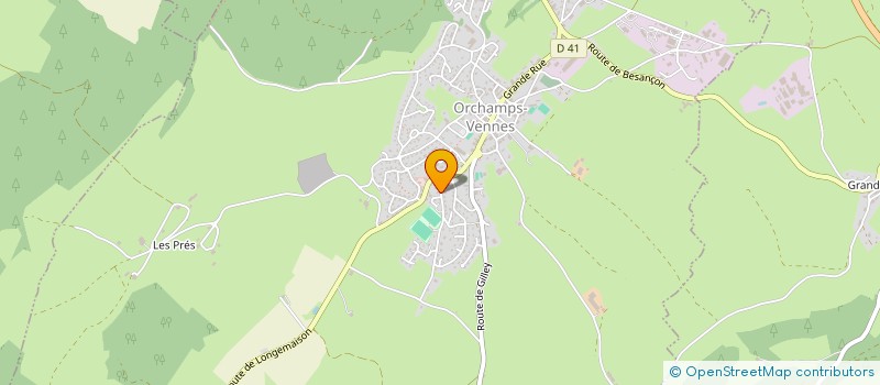 localisation de l'entreprise SOC COOP AGRI FROMAG FRUIT GUYANS VENNES  GUYANS-VENNES