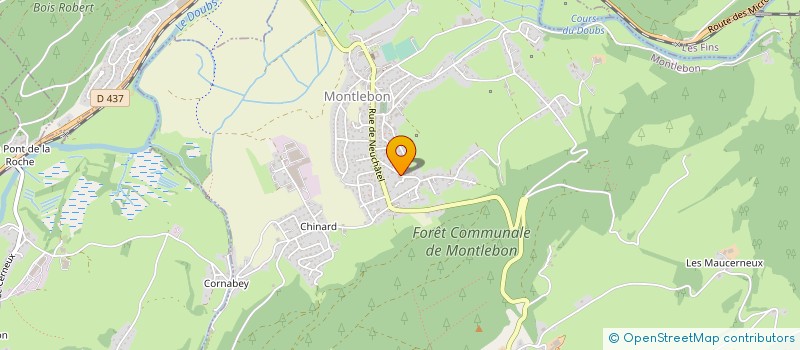 localisation de l'entreprise SOC COOP AGRIC FROMAG. FRUIT. MONTLEBON  MONTLEBON