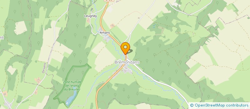 localisation de l'entreprise SOC COOP AGRIC FROMAGE FRUIT. BREMONDANS  BREMONDANS