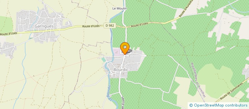 localisation de l'entreprise SOC COOP AGRIC LES COLLINES DU BOURDIC à BOURDIC