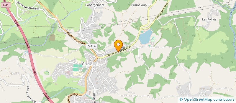 localisation de l'entreprise SOC COOP AGRICOLE FRUITIERE MONT-SALEVE à CRUSEILLES