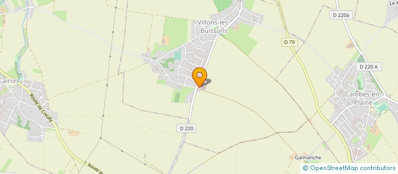 localisation de l'entreprise SOC COOP AGRICOLE LINIERE NORD DE CAEN  VILLONS-LES-BUISSONS