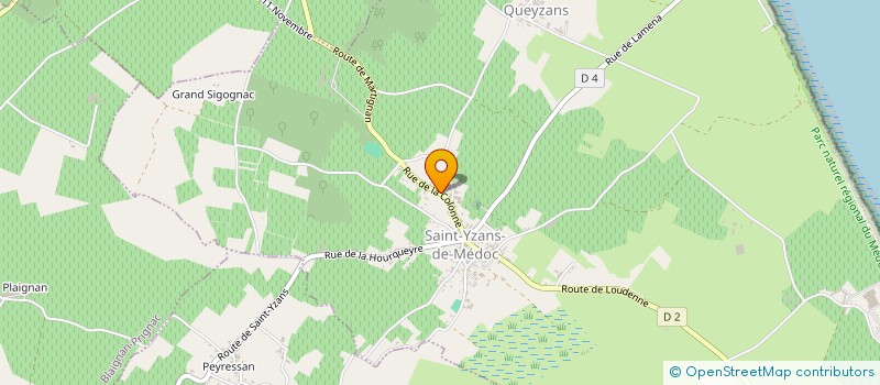 localisation de l'entreprise SOC COOP DE VINIFICATION CAVE ST BRICE  SAINT-YZANS-DE-MEDOC