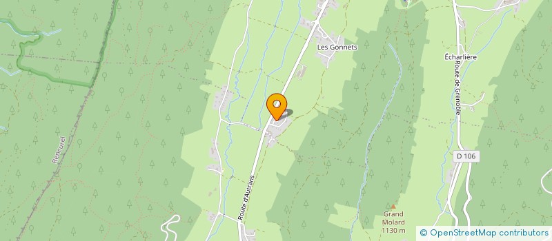 localisation de l'entreprise SOC COOP FRUITIERE ET LAITIERE  AUTRANS-MEAUDRE EN VERCORS