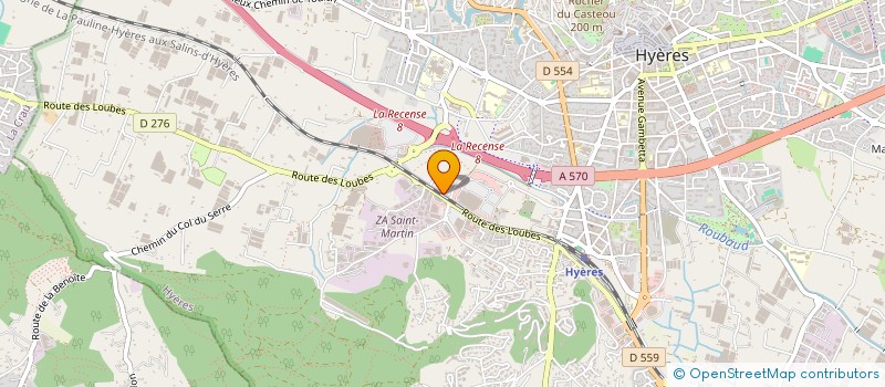 localisation de l'entreprise SOC COOP HYEROISE ALIMENTAIRE  HYERES