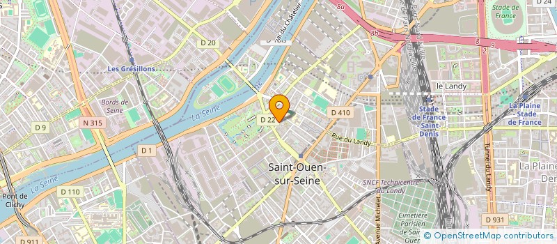localisation de l'entreprise SOC COOP OUVRIERE PRODUCTION INCIDENCES à SAINT-OUEN-SUR-SEINE