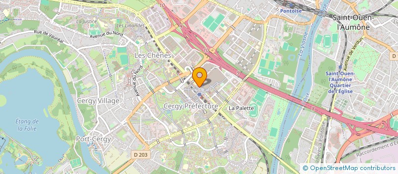 localisation de l'entreprise SOC COOP OUVRIERE PRODUCTION TTA  CERGY