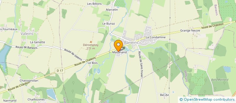 localisation de l'entreprise SOC COOP UTILISAT MATER AGRIC DE BANEINS  BANEINS