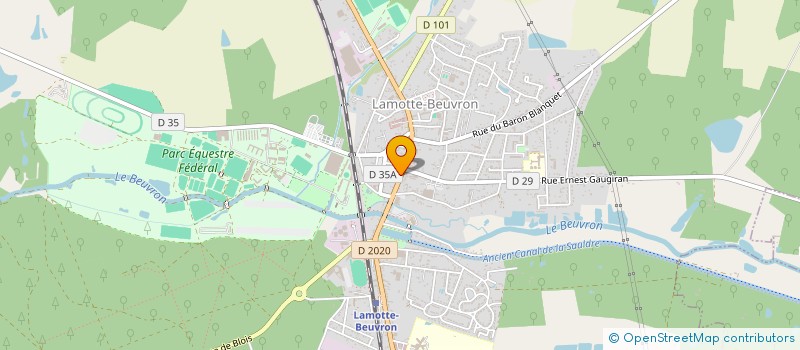 localisation de l'entreprise SOC COOP UTILISATEURS ABATTOIRS SOLOGNE à LAMOTTE-BEUVRON