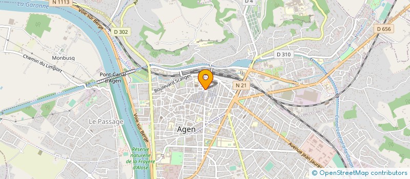 localisation de l'entreprise SOC COOPER H L M LOT ET GARONNE  AGEN