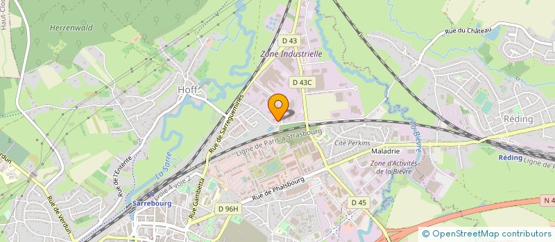 localisation de l'entreprise SOC COOPERATI ABATTAGE REGION SARREBOURG à SARREBOURG
